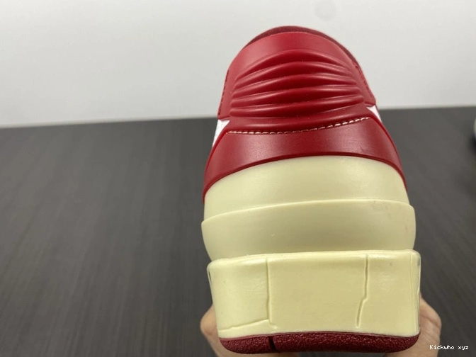 DJ4375-106 White SP Jordan Off-White Red Low Retro 2 0809